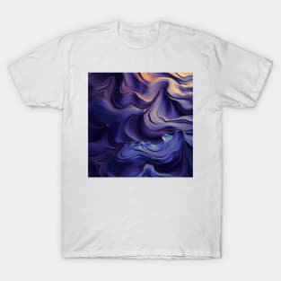 Stylized Surface of Liquid Violet Stone T-Shirt